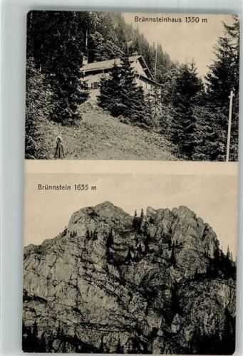 Brünnsteinhaus 1918 Hüttenstempel