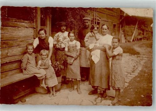 Wien Ort handschriftlich Gruppenfoto Familienfoto