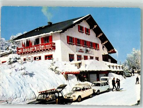 Lautenbach 1972 Hotel Wolf Auto Winter