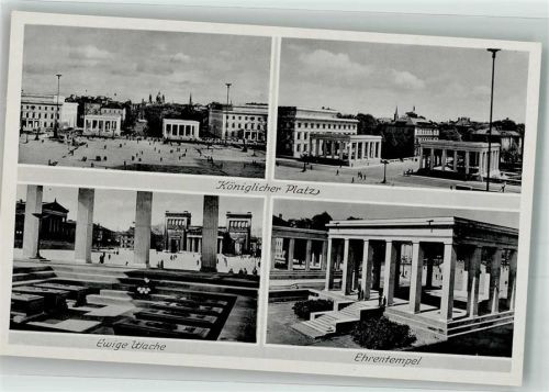 München Königsplatz mit Ehrentempel für die Gefallenen des 9. November 1923 Verlag Lengauer Nr. 396