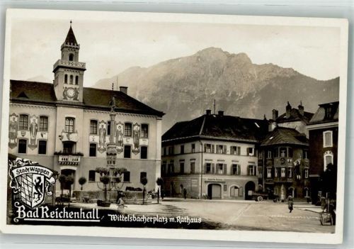 Bad Reichenhall Rathaus Wittelsbacher Platz Wappen