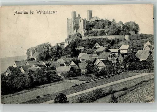 Werleshausen 1906 Burg Hanstein