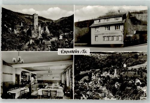 Eppstein 1961 Gasthaus zum Taunbus Burg Ruine