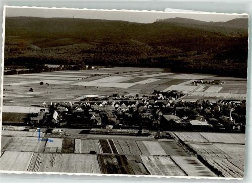 Springe Fliegeraufnahme des Ortes Foto Original aus Archiv eines Ansichtskartenverlages Ort handschriftlich