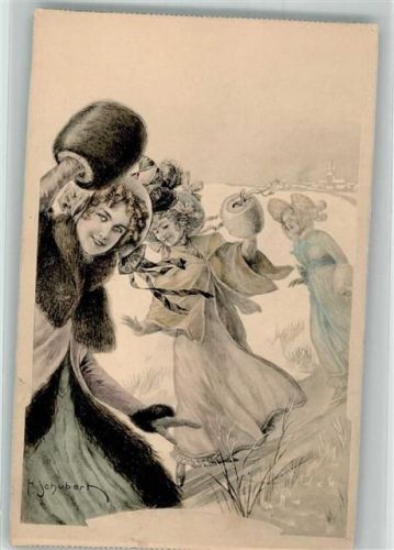 1902 Winter Frauen Muff