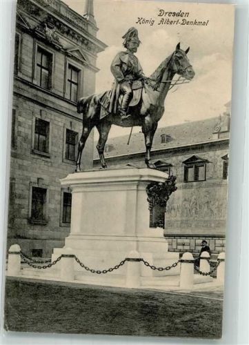 Dresden 1906 Denkmal König Albert