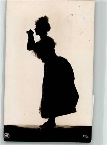 1917 Schattenbild Frau Nr. 637/5
