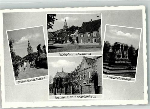 Nieukerk Rathaus Marktplatz Krankenhaus Kriegerdenkmal Dennemarktstrasse
