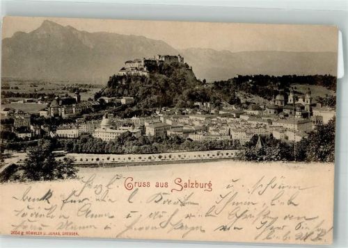 Salzburg 1899 Burg Festung