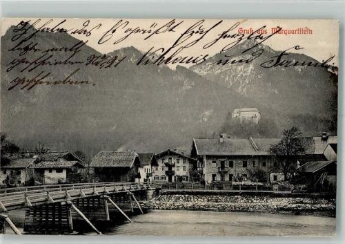 Marquartstein 1907 Holzbrücke