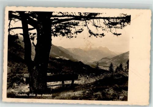 Finkenstein 1940 Feldpost WK II Urischitz Blick ins Drautal