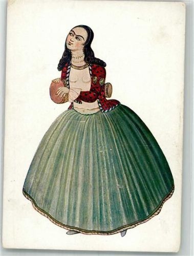 1935 Frau in persischer Tracht mit Trommel aus dem 19. Jahrhundert