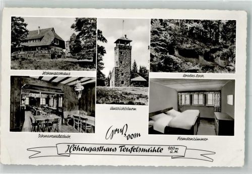 Loffenau Gasthaus Teufelsmühle Pension Aussichtsturm