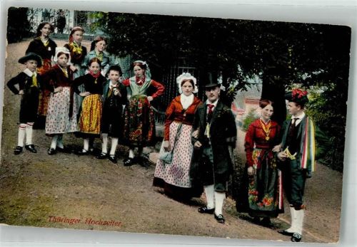 Hochzeiter Trachten Thüringen 1913