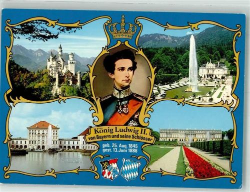 Nymphenburg Portrait des Königs Königsschlösser Neuschwanstein Herrenchiemsee Linderhof
