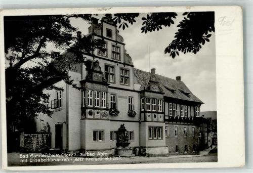 Bad Gandersheim Solbad Abtei m. Elisabethbrunnen jetzt Kreisdirektion