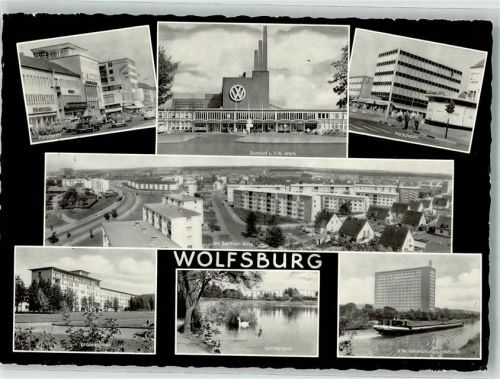 Wolfsburg 1967 Bahnhof VW-Werke Porschestrasse Am Berliner Ring Krankenhaus