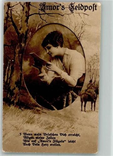 1918 Amor`s Feldpost Frau