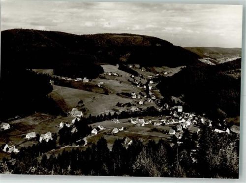 Buhlbach Panorama des Ortes mit Ev. Kirche