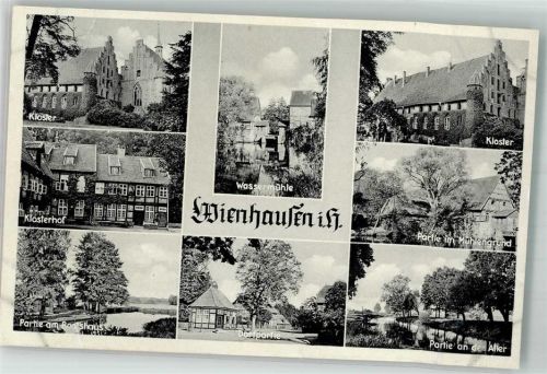 Wienhausen Wasser- Mühle Kloster Bootshaus Aller
