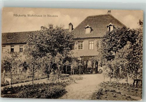 Coburg 1916 Rückerts Wohnhaus in Neuses