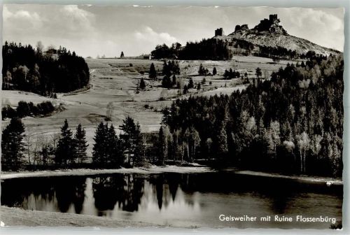 Flossenbürg Burg Ruine Flossenbürg Geisweiher