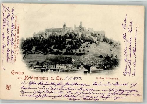 Heidenheim 1897 Schloss Hellenstein