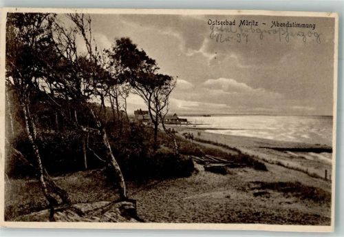 Graal-Müritz 1930 Abendstimmung am Strand