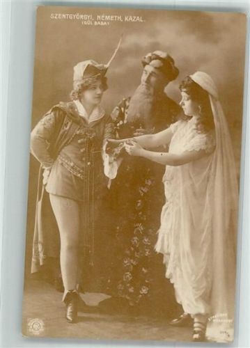 1905 Szene aus der ungarischen Operette Gül Baba mit Szentgyörgi Nemeth und Kazal Nr. 0116/4