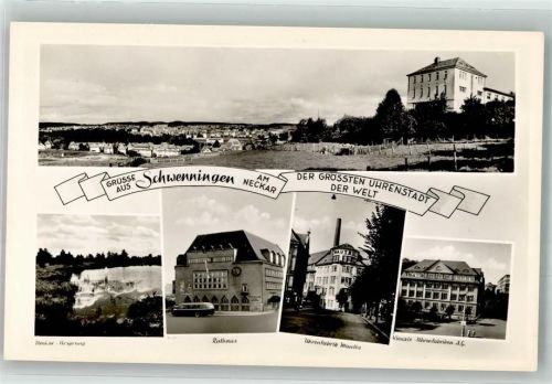 Schwenningen Uhren- Fabrik Mauthe Kienzle Omnibus Rathaus