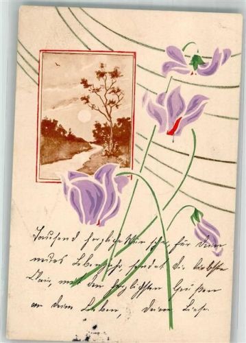 1903 Mondschein Alpenveilchen D.T.C.L. Ser. 253 No. 4