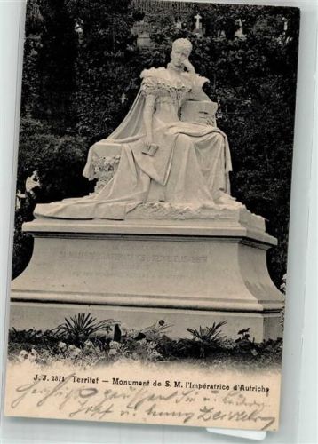 Territet 1904 Denkmal der Kaiserin