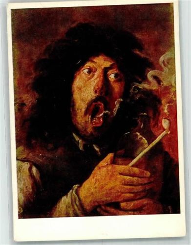sign. Brouwer Adriaen Der Raucher F.A. Ackermanns Kunstverlag Nr. 3767