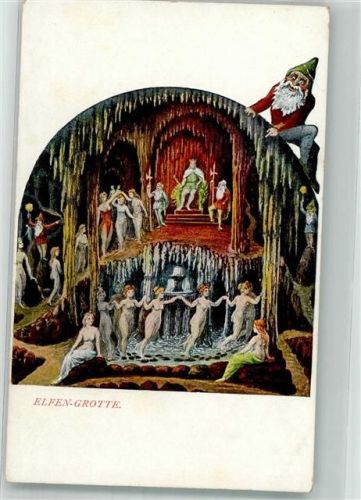 Elfengrotte Erotik Tropfsteinhöhle Verlag Sting Künstlerkarte