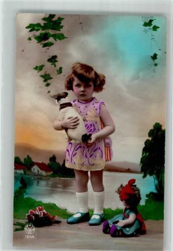 Kind Puppe Hund A. Noyer 1255