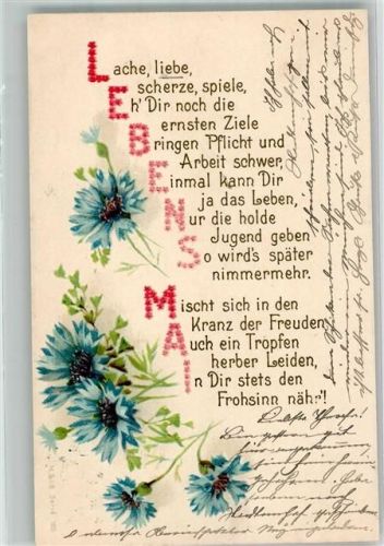 1903 Kornblumen M.S.i.B. Serie 165