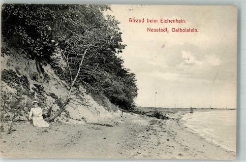 Neustadt 1913 Strand beim Eichenhain