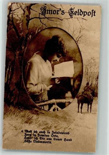 1918 Amor`s Feldpost Frau