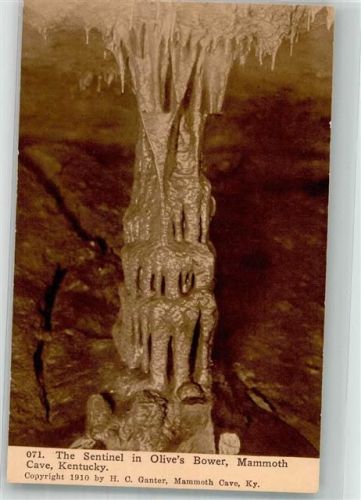 1910 Der Wächter in Olive's Bower Mammoth Cave Kentucky USA