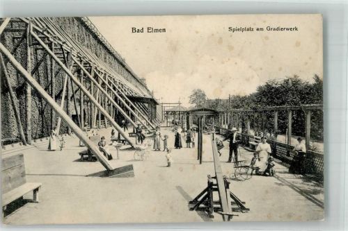 Bad Salzelmen 1911 Spielplatz Gradierwerk