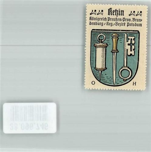 Ketzin Wappen Rückseite Werbung Kaffee HAG