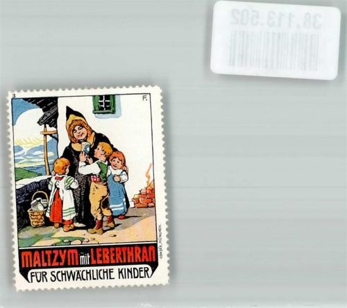 München sign. Consee Maltzym m. Leberthran f. schwache Kinder Kindl Diamalt AG