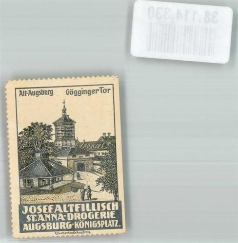 Augsburg Josef Altfillisch St. Anna Drogerie Königsplatz Gögginger Tor