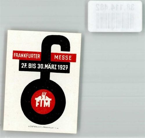 Frankfurt FIM Frankfurter Messe 27.-30.3.1927