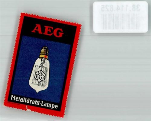 Berlin, unsortiert AEG Metalldraht-Lampe