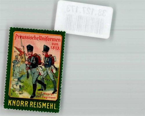Heilbronn Preuß. Uniformen v. 1913 1 u. 2. Westpr. Inf. Regiment Knorr Reismehl C.H.Th. Knorr