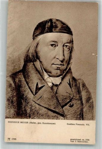 sign. Schmeller Portrait von Heinrich Meyer Ackermann's Kunstverlag Serie 149 Goethes Freundeskreis Nr. 1795