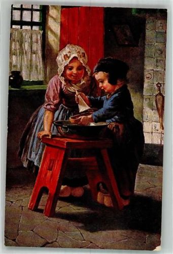 1918 Tracht Holland Kinder T.S.N. Serie 1563
