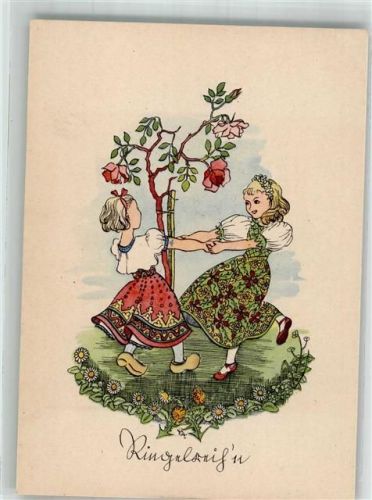 sign. Töpfer Zschocke Hilde Ringelrein Kinder H.B.C.B. 785/1