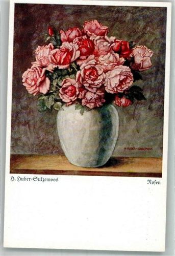 Rosen in Vase Verlag Bernhard Huber Serie 2 Nr. 114